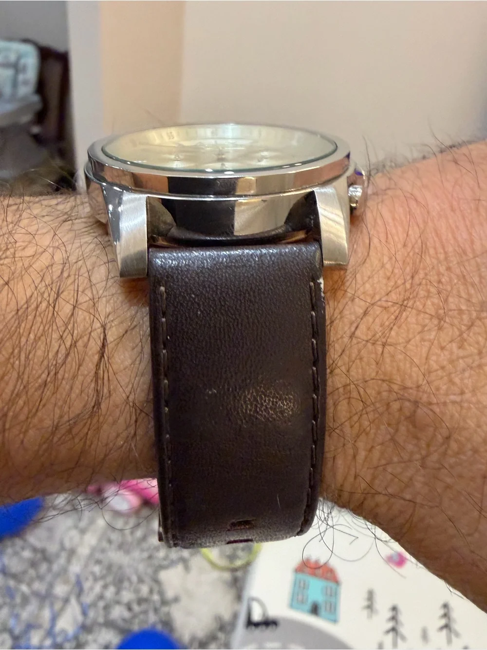 Armani Exchange Men's AX2506 Outerbanks Chronograph Brown Leather Watch 45mm